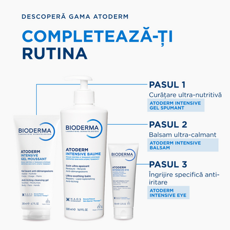 Gel spumant Atoderm Intensive, 200 ml, Bioderma 752780