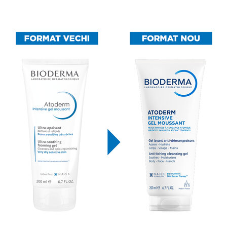 Gel spumant Atoderm Intensive, 200 ml, Bioderma 752786