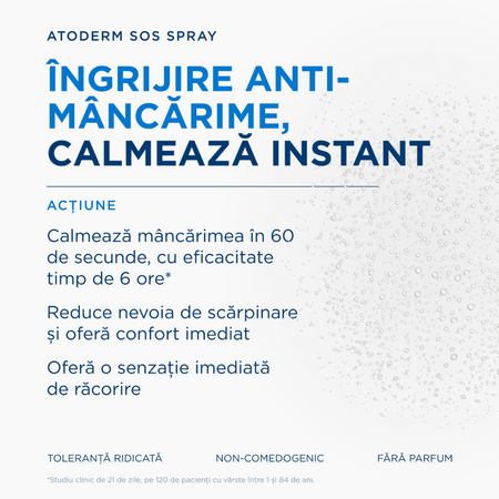 Spray anti-prurit cu efect calmant imediat Atoderm SOS, 200 ml, Bioderma 753098