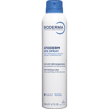 Spray anti-prurit cu efect calmant imediat Atoderm SOS, 200 ml, Bioderma