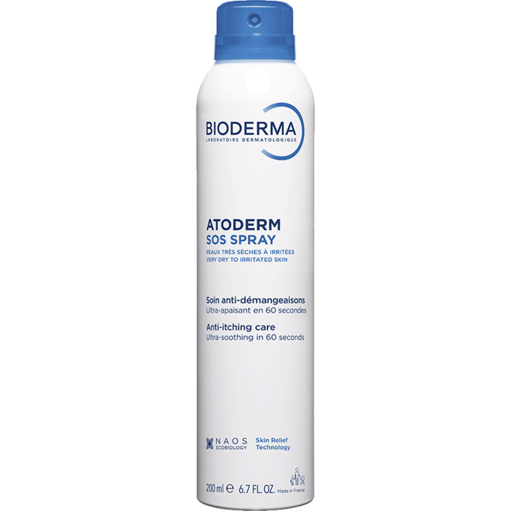 Spray anti-prurit cu efect calmant imediat Atoderm SOS, 200 ml, Bioderma