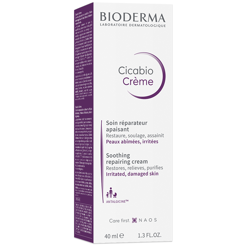 Crema hidratanta pentru iritatii si leziuni Cicabio Creme, 40 ml, Bioderma