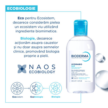 Apa micelara hidratanta Hydrabio 25 H2O, 500 ml, Bioderma 739345