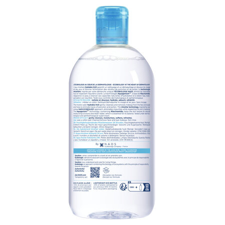 Apa micelara hidratanta Hydrabio 25 H2O, 500 ml, Bioderma 739352