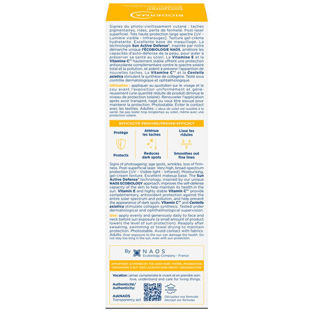 Gel-crema cu efect antioxidant impotriva petelor brune Photoderm Spot-Age, SPF 50+, 40 ml, Bioderma 737100