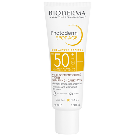 Gel-crema cu efect antioxidant impotriva petelor brune Photoderm Spot-Age, SPF 50+, 40 ml, Bioderma