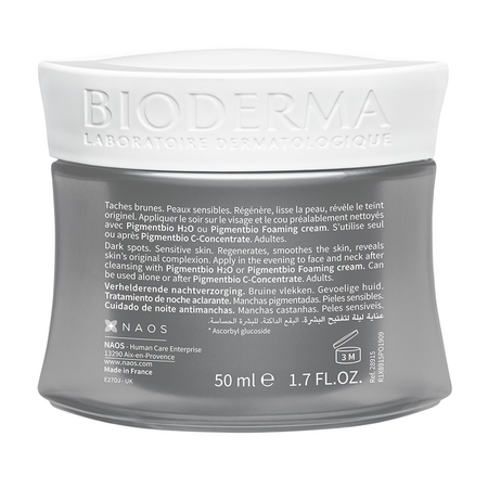 Crema regeneratoare de noapte Pigmentbio, 50 ml, Bioderma 515011