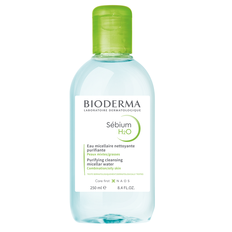 Solutie micelara pentru ten mixt si gras Sebium H2O, 250 ml, Bioderma