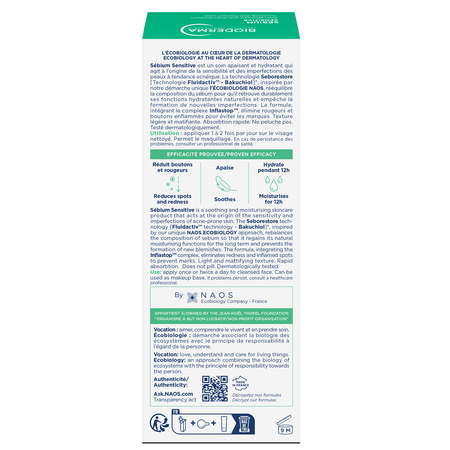 Fluid calmant si hidratant pentru pielea acneica Sebium Sensitive, 30 ml, Bioderma 675249