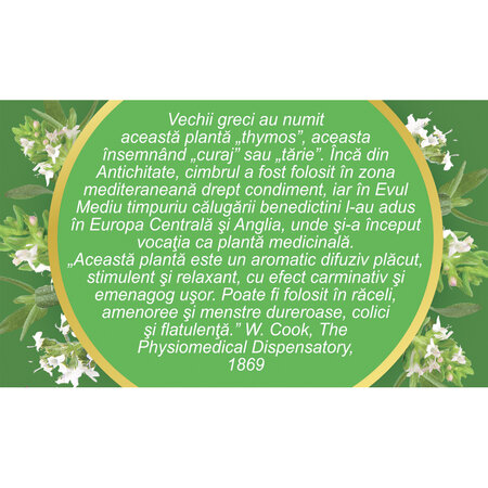 Ceai cimbru iarba, R43, 50 g, Fares 618001