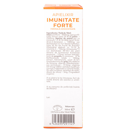 Imunitate Forte Apielixir, 30 fiole x 10 ml, Albina Carpatina 723165