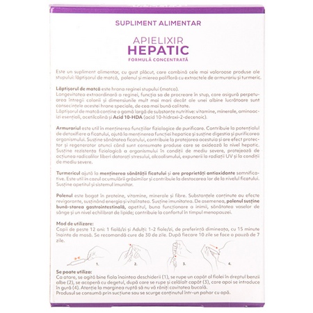 Hepatic Apielixir, 10 fiole x 10 ml, Albina Carpatina 723382
