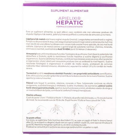 Hepatic Apielixir, 30 fiole x 10 ml, Albina Carpatina 723158