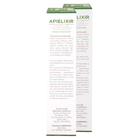 Sanatatea cailor respiratorii Apielixir, 20 + 10 fiole x 10 ml, Albina Carpatina 723215
