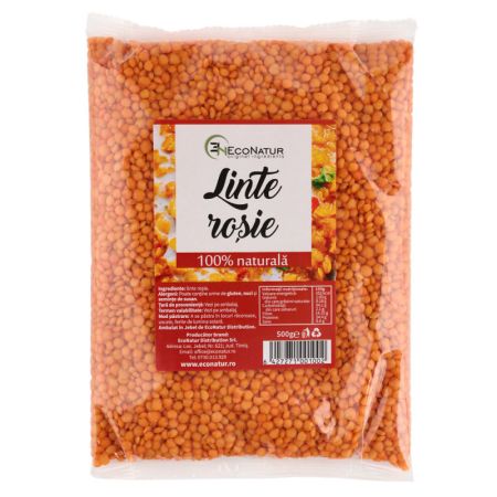 Linte rosie, 500g, Econatur