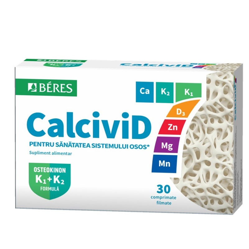 Calcivid, 30 comprimate filmate, Beres