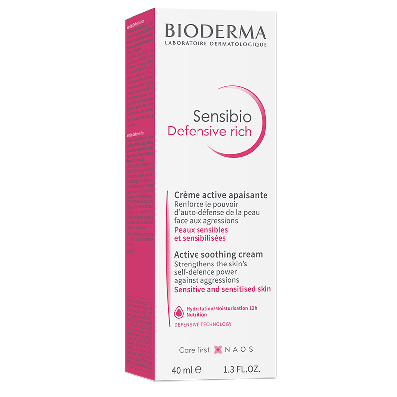 Crema calmanta Sensibio Defensive Rich, 40 ml, Bioderma