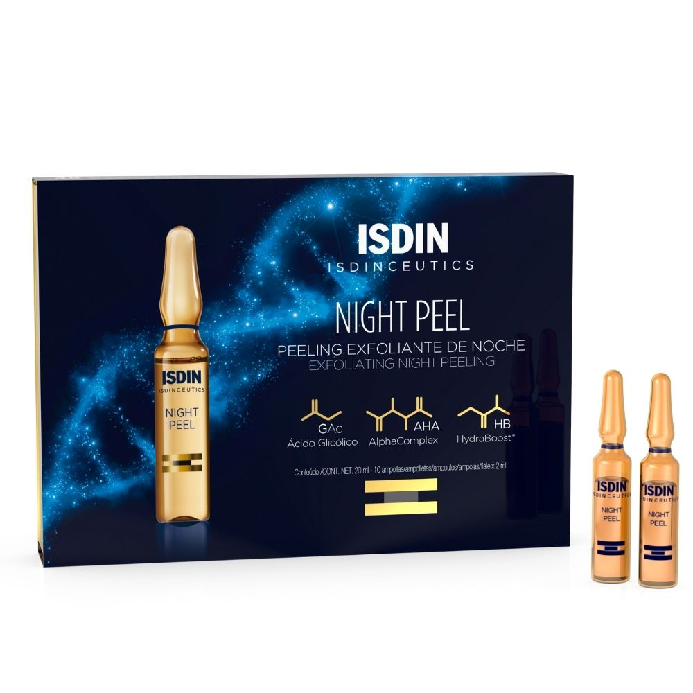 Fiole peeling de noapte Night Peel, 10 fiole, Isdin