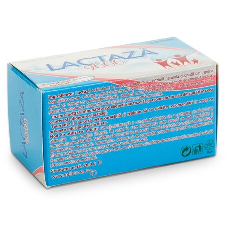 Lactaza 9000, 20 comprimate masticabile, Aesculap 704804