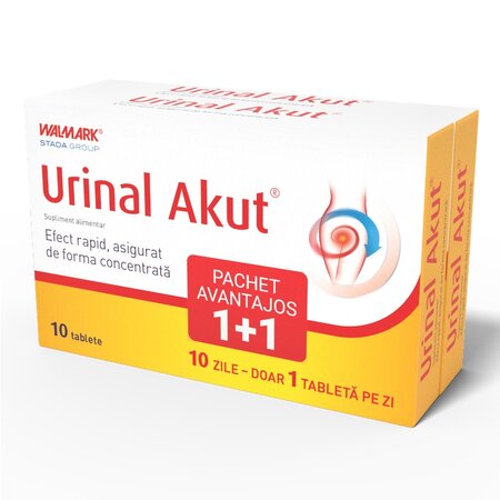Pachet Urinal Akut, 10+10 tablete, Walmark 701077