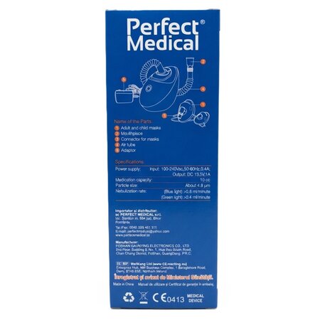 Aparat aerosoli cu ultrasunete PM22, Perfect Medical 724044