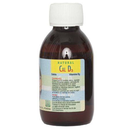 Sirop cu calciu si Vitamina D3, 150 ml, Natural Pharmaceuticals 704811
