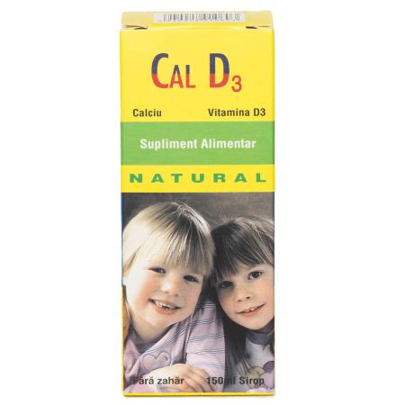 Sirop cu calciu si Vitamina D3, 150 ml, Natural Pharmaceuticals 704807