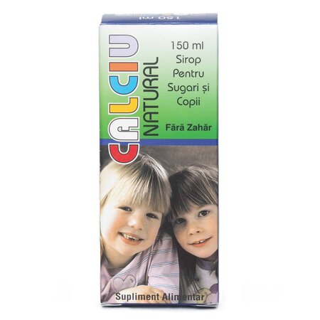 Sirop Calciu Natural, 150 ml, Natural Pharmaceuticals 704644