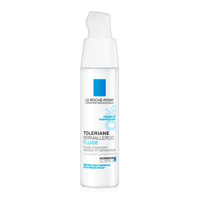 Fluid hidratant, calmant si reparator pentru ten alergic sau reactiv Toleriane Dermallergo, 40 ml, La Roche-Posay