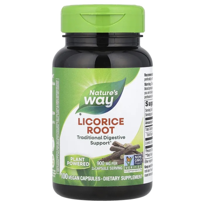 Licorice (Lemn-dulce) Nature's Way, 450 mg, 100 capsule, Secom