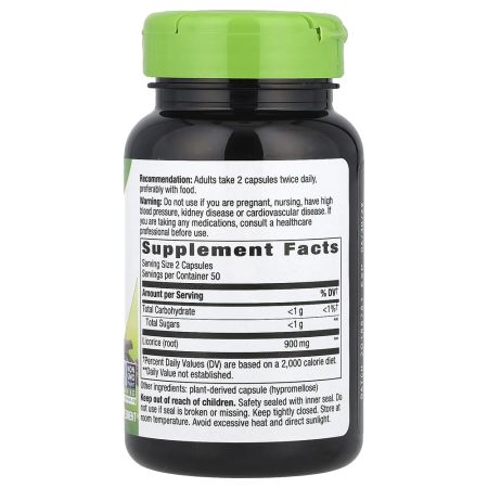 Licorice (Lemn-dulce) Nature's Way, 450 mg, 100 capsule, Secom 715633