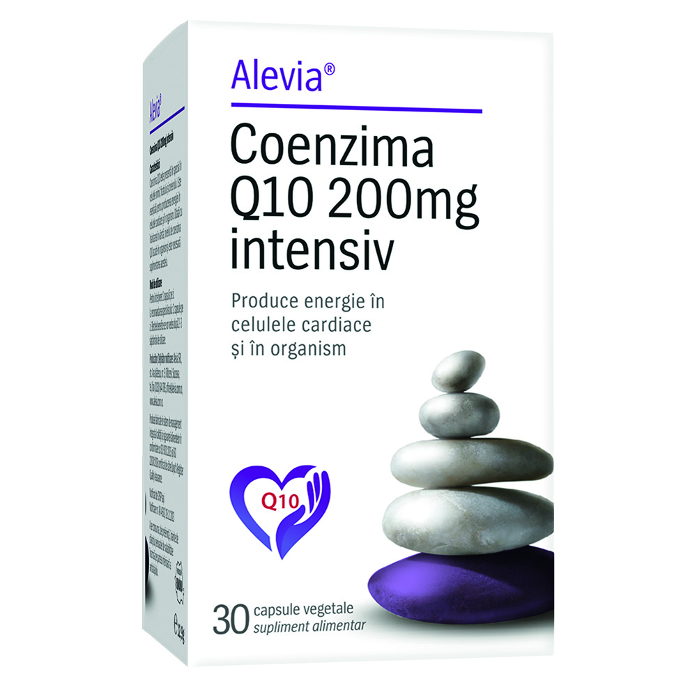 Coenzima Q10 200 mg intensiv, 30 comprimate, Alevia