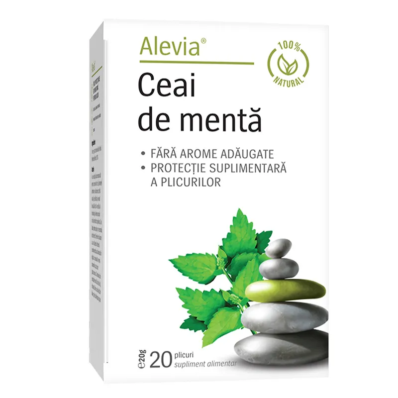 Ceai de menta, 20 plicuri, Alevia