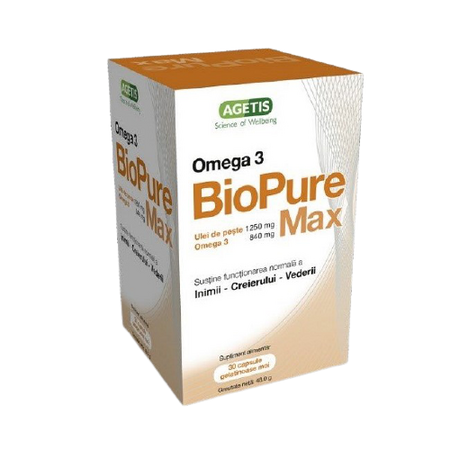 BioPure Max Omega3, 30 capsule, Agetis