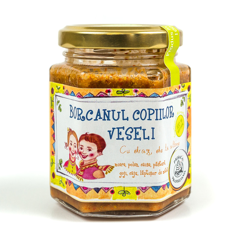 Borcanul copiilor veseli, 200 g, Prisaca Transilvania