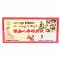 Ginkgo Biloba, Ginseng si Royal Jelly Extractum, 10x10 ml, Sanye