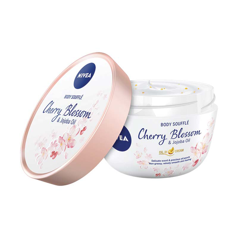 Crema de corp aerata Cherry Blossom & Jojoba Oil, 200 ml, Nivea