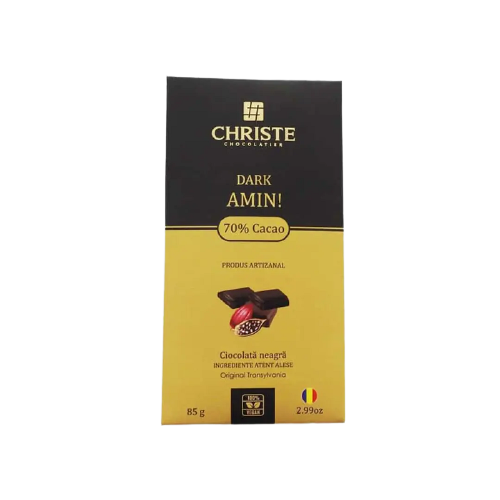 Ciocolata Dark Amin, 85g, Christe Chocolatier