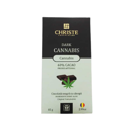 Ciocolata Dark Cannabis, 85g, Christe Chocolatier