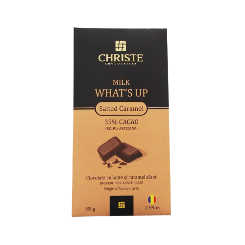 Ciocolata Milk What's up, 85g, Christe Chocolatier 