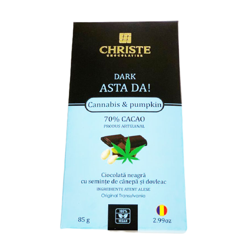 Ciocolata Dark Asta Da!, 85g, Christe Chocolatier 