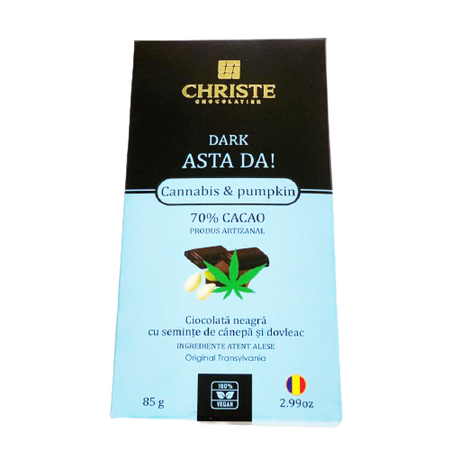 Ciocolata Dark Asta Da!, 85g, Christe Chocolatier 