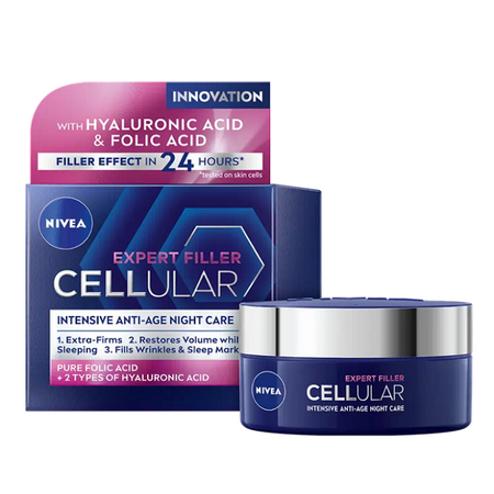 Crema antirid de noapte Cellular Expert Filler, 50 ml, Nivea
