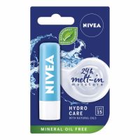 Balsam de buze cu factor de protectie SPF 15 Hydro Care Melt-in, 4.8 g, Nivea