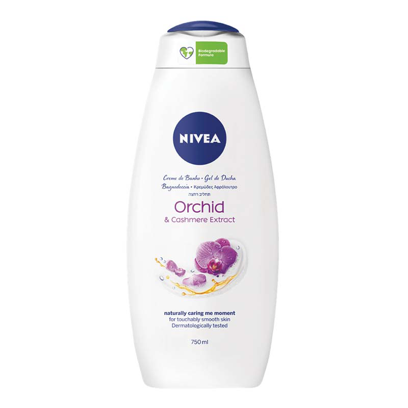 Gel de dus 2 in 1 Orhidee si Cashmere, 750 ml, Nivea