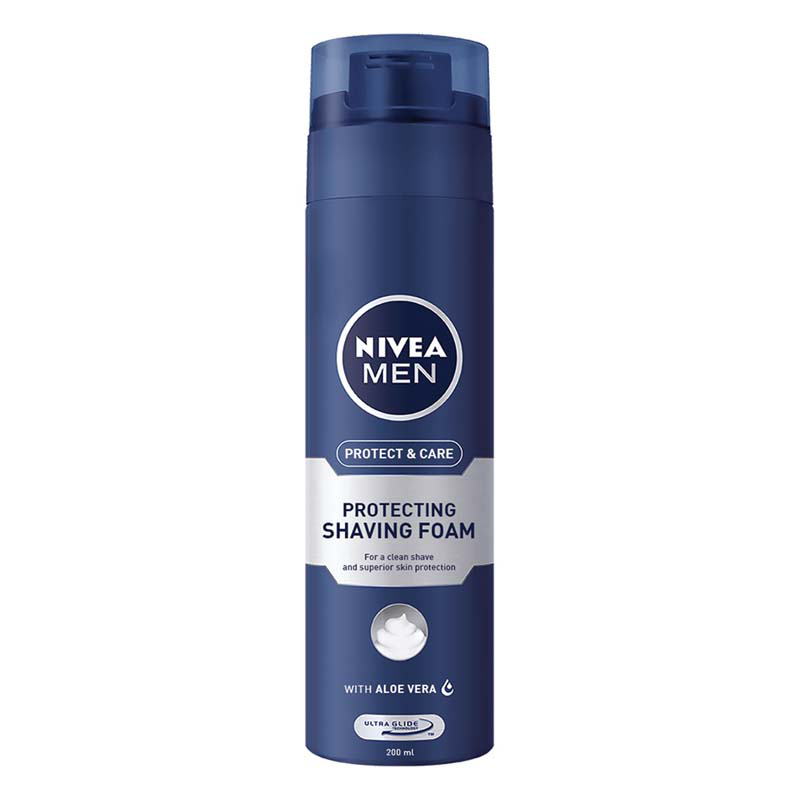 Spuma de ras pentru ten normal Protect & Care, 200 ml, Nivea