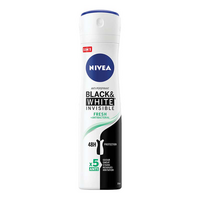 Deodorant spray antiperspirant Black & White Invisible Fresh, 150 ml, Nivea