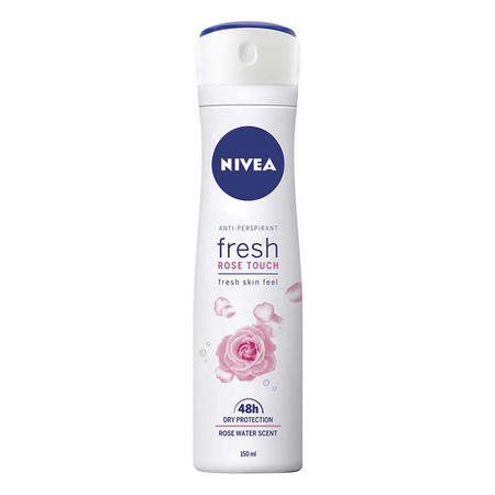 Deodorant spray antiperspirant pentru femei Fresh Rose, 150 ml, Nivea