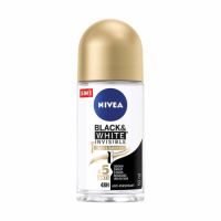 Deodorant roll-on antiperspirant Black & White Invisible Silky Smooth, 50 ml, Nivea