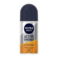 Deodorant roll-on antiperspirant pentru barbati Active Energy, 50 ml, Nivea